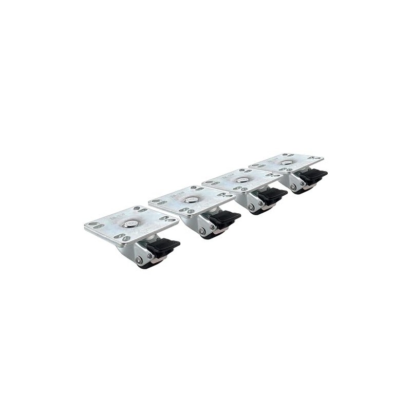 Krowne 28-109S Ultra Low Profile Plate Caster Set of 4,