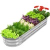 GADI Raised Garden Bed Kit for Vegetables Flower Galvanized Metal