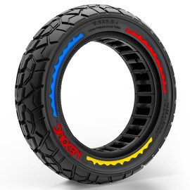 Felixstory 9.5x2.5 Off-road Solid Tire, Fit for NIU KQi3 Pro/Max/Sport Electric Scooter, Puncture-Free, Hassle-Free Maintenance - Anti-Skid, Shockproof 9.5 x 2.50 inch Tubeless Tire, Colored