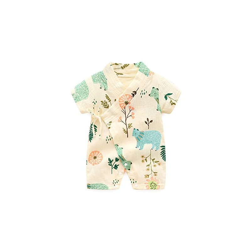 PAUBOLI - Bata kimono de algodón para recién nacido, bata