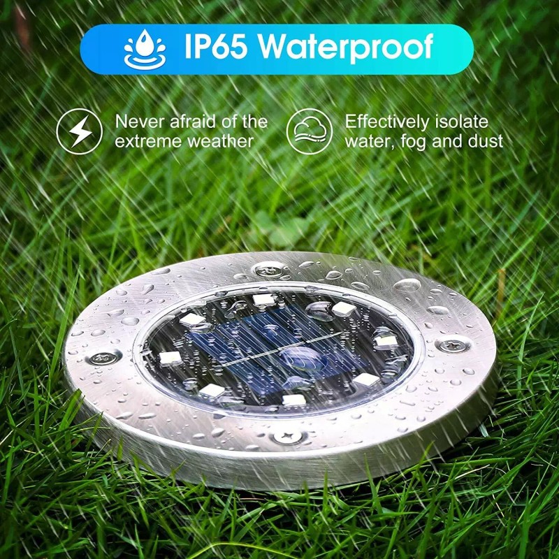 Bell & Howell Disk Lights Deluxe Solar Powered 3.75 W