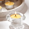 100-Pack Pure Beeswax Tealight Candles in Aluminum Cups - 4-5