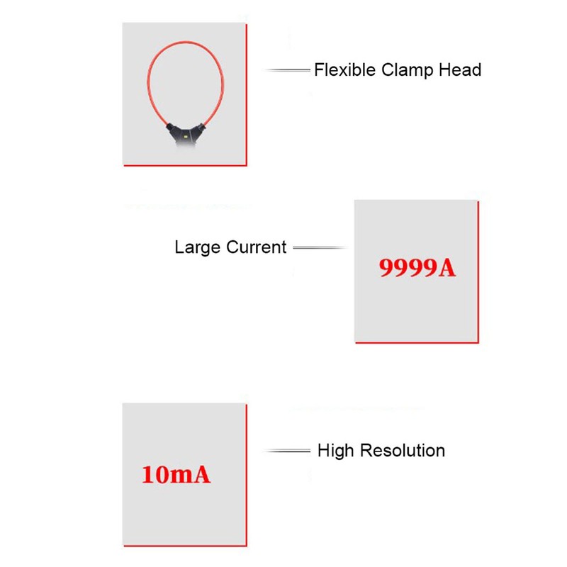 ETCR6900 MultiFunctional Flexible Coil Clamp Meter AC High Current Clamp