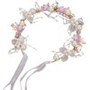 Flower Headband for Wedding Girl Headpiece Crystal Floral Hair Accessories