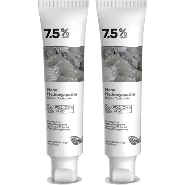 Generic 2pcs Hydroxyapatite Toothpaste for Advanced Enamel Protection,4.2