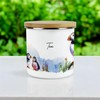 Puffins on the Rocks Tea Storage Canister - Coastal Sea