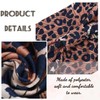Woeoe Boho Headbands Wide Turban Headband Leopard Printed Hairband Non