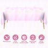 Disposable Rainbow Tablecloth Pastel Rainbow Tablecloths 2 PCS Waterproof Plastic