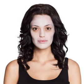 Kit make-up Day of the dead (make-up, 1 spons, 2 oogdecoraties en 1 stickervel met 20 edelstenen)