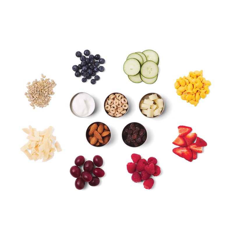 Bits Kits Stainless Steel Reusable Condiment and Snack Containers, Set