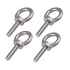 Pack of 4 M8 304 Eye Bolts Made of Stainless