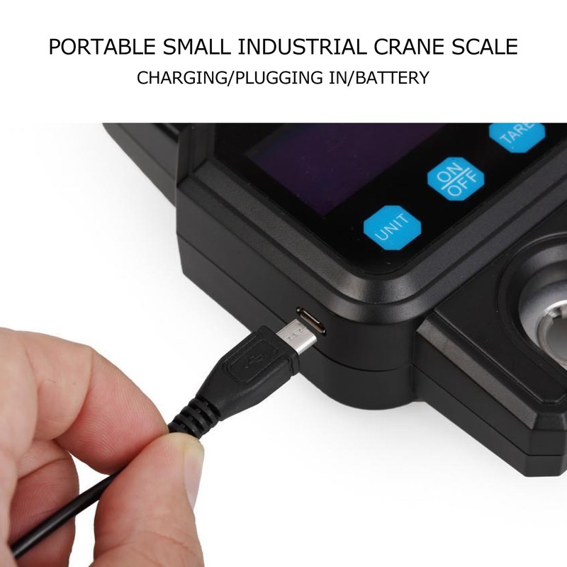 Multifunctional Crane Scale Portable Express Scale APP Charging 300kg/50g Alarm
