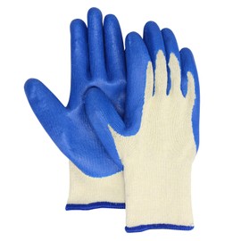 Otafuku Gloves, Rubberized Gloves, 10 Gauge Palm: Natural Rubber, #340, Blue, Free (5 Pairs)