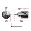 Chrome Handle Bar End CNC RR Engraved Weight Slider Etched