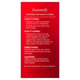 Olay Olay Face Moisturizer, Regenerist Micro-Sculpting Cream for Women, Trial Size - Instant Hydration, Anti-Aging, Anti-Wrinkle, Firming Skin Care - Hyaluronic Acid, Niacinamide, Amino Peptides, 0.5 Oz