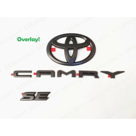 Toyota OEM 2018-2023 TOYOTA CAMRY SE BLACKOUT EMBLEM OVERLAY KIT GEN OEM PT948-03191-02