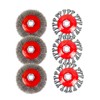 OSFTBVT Wire Wheel Brush for 4-1/2" Angle Grinder 4 Inch