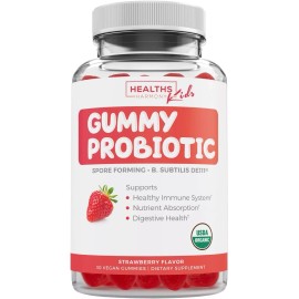 Healths Harmony USDA Organic Probiotics for Kids Strawberry Flavor Kids 30 ct