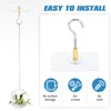 braxan 10 Pack Adhesive Ceiling Hooks, No Drilling Heavy Duty