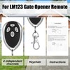 Kingdder 2 Pcs 4 Channels Gate Opener Remote Compatible with