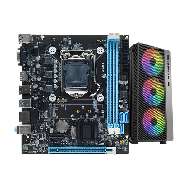Dpofirs LGA 1150 Motherboard, Dual Channel DDR3 M.2 NVMe NGFF