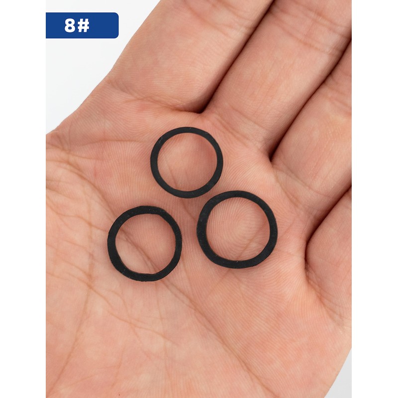 BLUEWING Tactical Rubber Bands Black 50g Bait Rigging for Fishing,