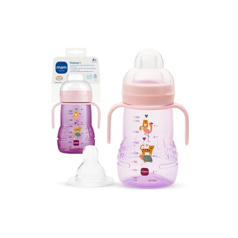 MAM Trainer with Handles, Girl, 8 Ounces, 1-Count
