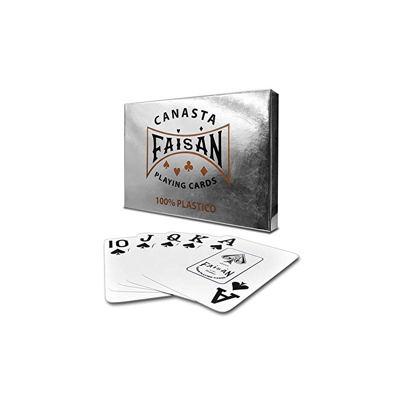 Juego de Cartas Para Canasta Faisan 100% Plastico/PSA COMPUTO Y