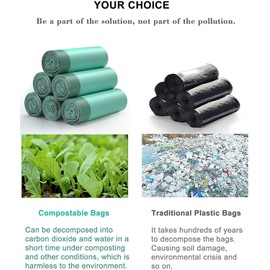 Small Trash Bags,2 Gallon Strong Drawstring Mini Trash Bags(125 Counts),Small Trash Bags, Small Garbage Bags for Bathroom Can， Bedroom,Office,Kitchen,Code R fit 10 Liter, 2,2.5,3 Gal