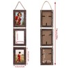 QUTREY 4x6 Collage Picture Frames, 6 Openings Vertical Hanging Photo