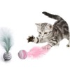 LAIYOHO 3 Pieces Cat Toys with Feather Teaser Chew Toys