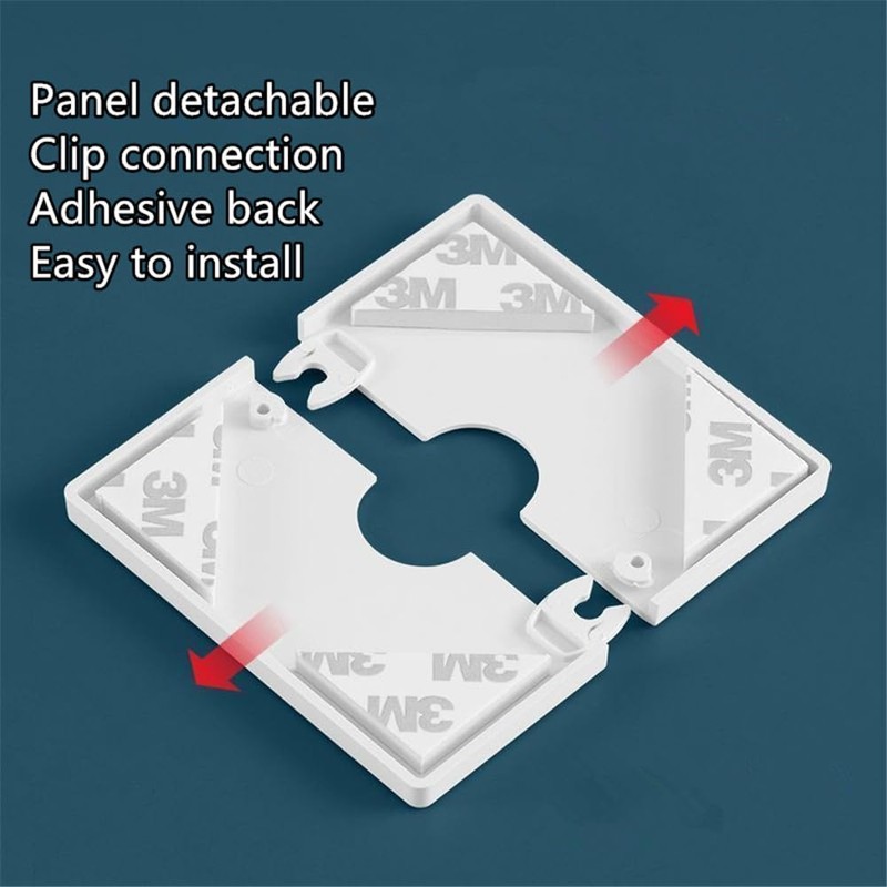 Wall Split Square Shower Arm Flange Escutcheon Plate Cover for