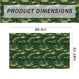 2 PCS Camouflage Plastic Tablecloths, Disposable Hunting Tablecloths, Holding Camouflage Table Covers, Birthday Party Decoration Supplies 86 x 51 inches