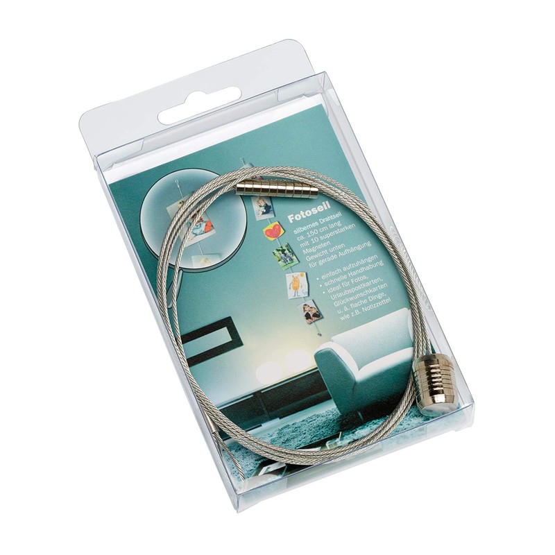 Walther MD150S 1.5 m Photo Rope Silver with Small Round