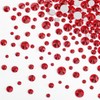 Beadsland Rhinestones for Makeup,8 Sizes 2500pcs Light Red Flatback Rhinestones