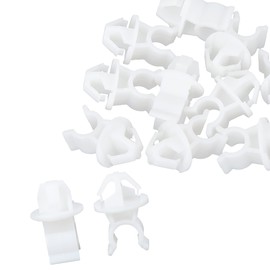 A ABSOPRO Set of 10 Car Bonnet Propeller Rod Clip for Honda Plastic White