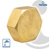 tecuro Cap with hexagon, internal thread Rp 2 inches, blank