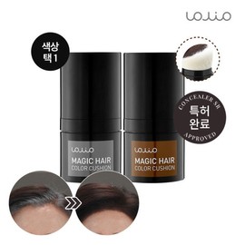 [Lolio] Amini 1 second cover magic hair color cushion (select color)/gray hair cover, natural brown / [롤리오] 아미니 1초커버 매직 헤어 컬러 쿠션(컬러선택)/새치커버, 내추럴브라운