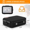 JUNDUN Fireproof Document Box,Hard Case Fireproof Document Organizer with Lock，Home