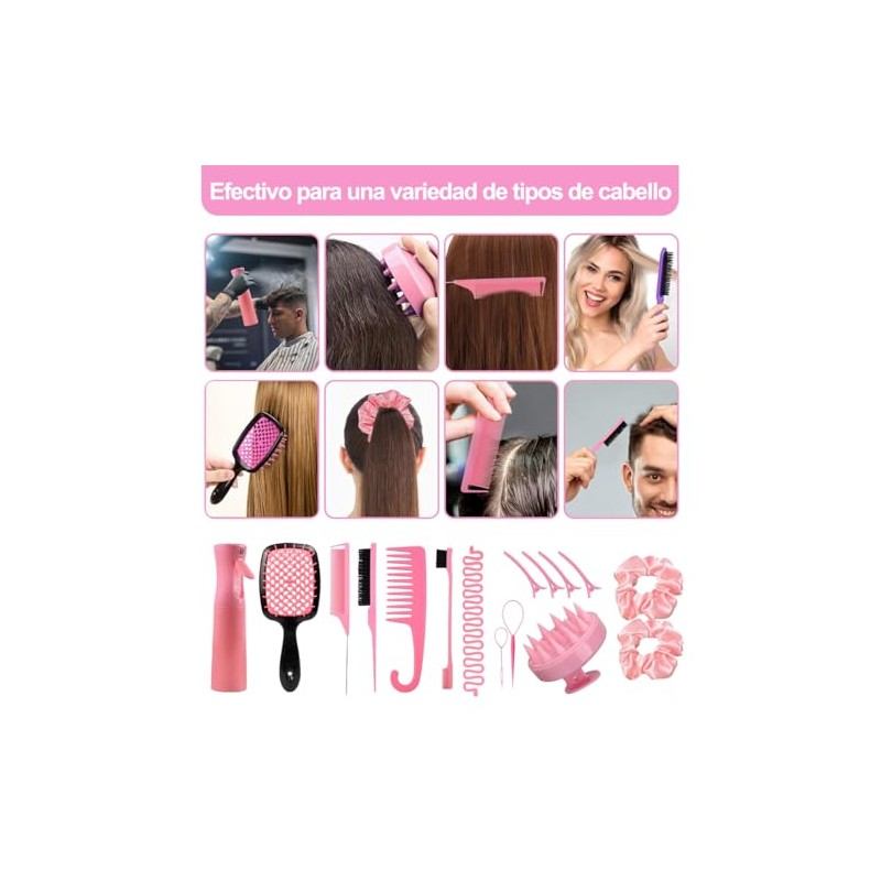 Juego de Peines para el Cabello de 16 Piezas, Set