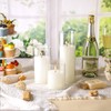 Shihanee Set of 3 Pillar Candles and 3 Glass Cylinder