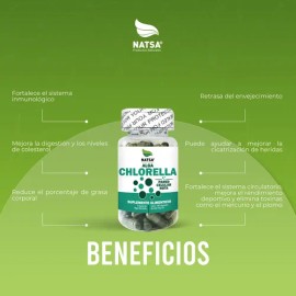 Chlorella, 100 Cápsulas, Elimina Toxinas, Metales Pesados, Purifica tu Organismo, Calidad Premium