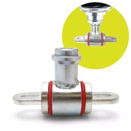 AutoBillia Helix Heavy-Duty Hardened Steel Loop Shock Adapter with Polyurethane Bushings