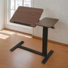 ROCKRAIN Adjustable Overbed Rolling Table: Folding Laptop Stand with Wheels