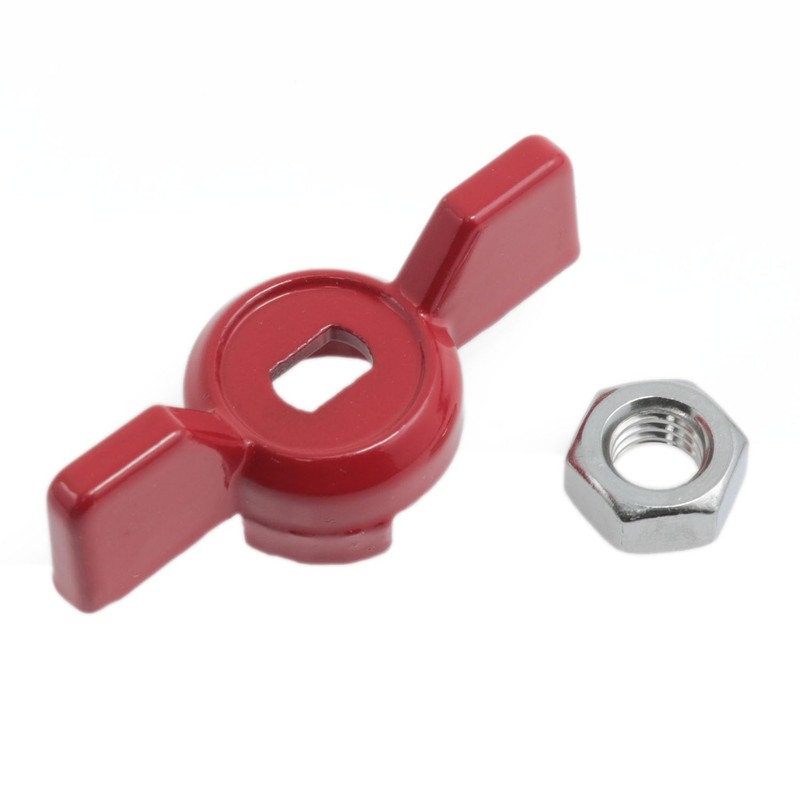 yukata 1 Set DN20 Ball Valve Handle with Nuts, 5