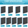 FunnAura 18 Pcs Sanding Sponge Blocks Set, 60/80/100/120/150/180/220/280/320 Flexible Sanding