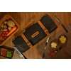 WELKINLAND 14-Pockets Knife Roll, Waxed Canvas Leather Knife Roll, Knifes