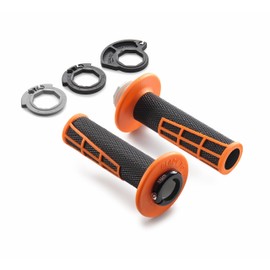Genuine KTM Lock-On Grip Set, 2016-2023 SX-F, XC-W, EXC-F 79002923000
