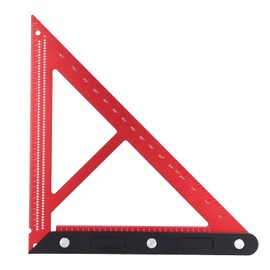 Woodworking Triangle Ruler Inch Scale Square Angle Ruler Aluminum Alloy Carpenter Tool