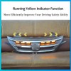 ECAHAYAKU Front Bumper LED Grille Amber Turn Signal Light Driving